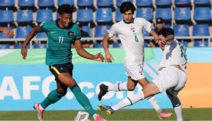 Chơi thiếu người, U23 Australia cưa điểm với Iraq nhờ siêu phẩm “bọ cạp”_695be344a7510.jpeg